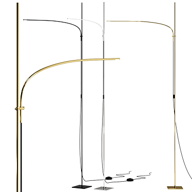 Uau Floor Lamp: Sleek and Stylish Illumination 3D model image 1 