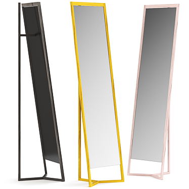 Club Mirror: Free-standing Elegance 3D model image 1 