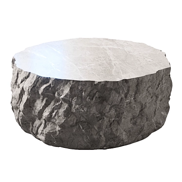 Modern Stone Coffee Table 3D model image 1 