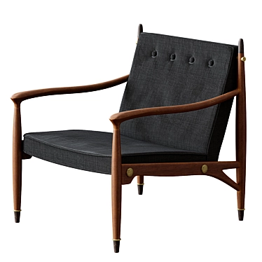 Vintage Frank Kyle Lounge Chair 3D model image 1 