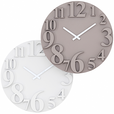 Tomas Stern 4022 Wall Clock: Elegant and Minimalistic 3D model image 1 