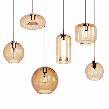 Scandi Pendant Lamp: Sleek and Stylish 3D model image 1 