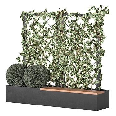 Elegant Ivy Grid - Perfect Home Decor 3D model image 1 