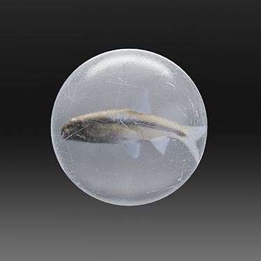 Ice Material for Vray: Transparent & Adjustable 3D model image 1 