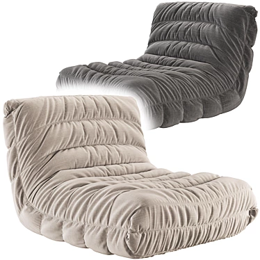 Cozy Fireside Armchair 3D model image 1 
