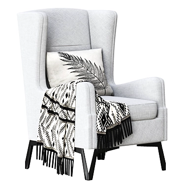 Modern Flavia Armchair 3D model image 1 