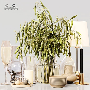 Elegant Decor Set 079: High-Quality 3D Model 3D model image 1 