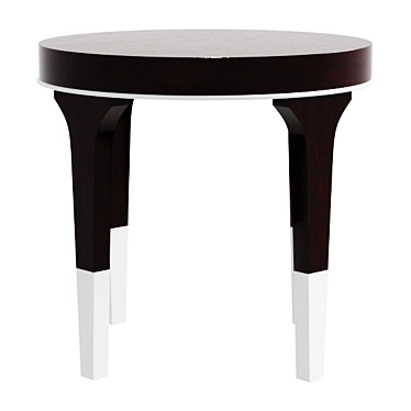 Elegant Oak Round Coffee Table 3D model image 1 