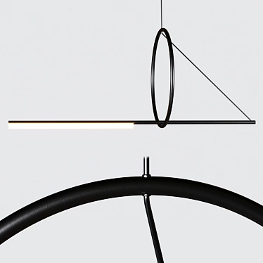 Modern Pendant Lighting - Cercle & Trait by CVL Luminaires 3D model image 1 