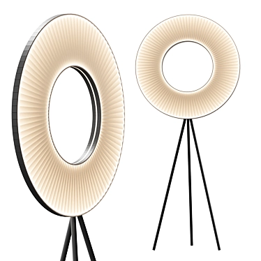 Dix heures dix Iris H590: Sleek Floor Lamp 3D model image 1 