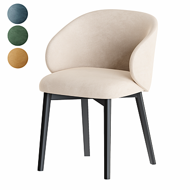 Connubia Tuka Armchair - Stylish and Functional 3D model image 1 