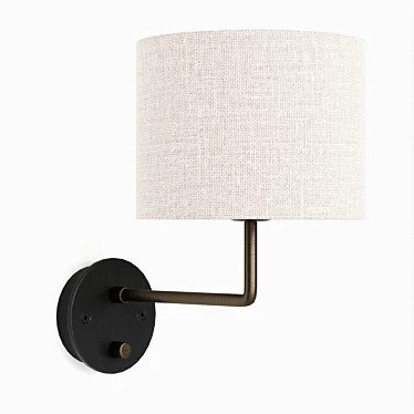 Gubi Gravity Small Bedside Lamp 3D model image 1 