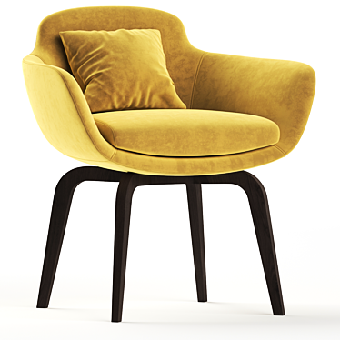 Elegant Danae Dining Chair: 2017 Version 3D model image 1 