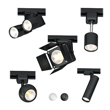 Global Track Lights: Versatile Lighting Solution 3D model image 1 