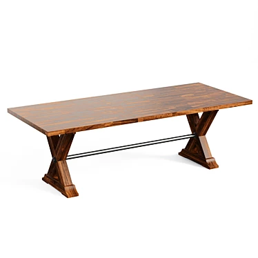 Evelena Butterfly Leaf Trestle Dining Table