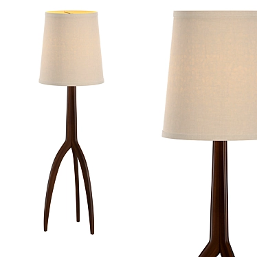 Modern Tripod Floor Lamp 3D model image 1 