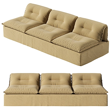 Martinez Sofa: Stylish and Spacious 3D model image 1 