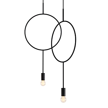 Modern Scandinavian Pendant Light 3D model image 1 