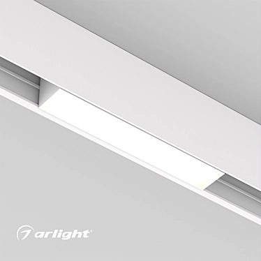 Versatile MAG-FLAT-45 Track Lamp 3D model image 1 