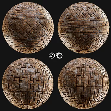Seamless Brick PBR Set 3D model image 1 