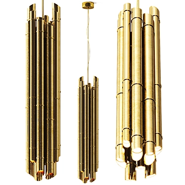 Sleek Saki Pendant Lamp: Stylish and Functional 3D model image 1 