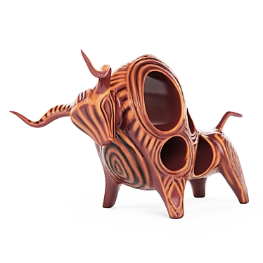 Elegant Bull Figurine: Exquisite Decor for Your Home 3D model image 1 