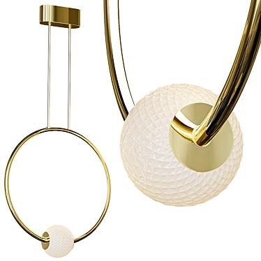 Storms Ring Pendant Light 3D model image 1 