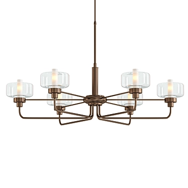 Elegant Nola Pendant: V-Ray 3D Pendant 3D model image 1 