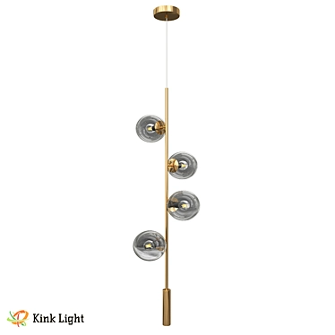 Industrial Loft Chandelier Irda 07622-4A 3D model image 1 