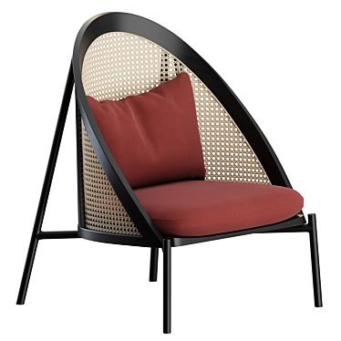 Elegant Loie Lounge Chair 3D model image 1 