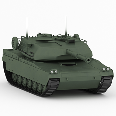 Sleek Tank Model Kit 3D model image 1 