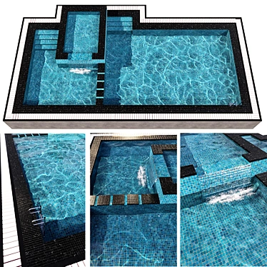 Crystal Clear Water Pool 3D model image 1 