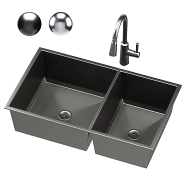 Title: Moen Sculpted Sink 05 3D model image 1 