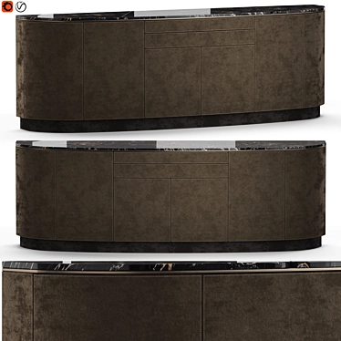 Modern Italian Keope Sideboard by Longhi 3D model image 1 
