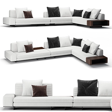 Elegant 2013 Roger Sofa 3D model image 1 