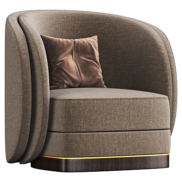 Elegant Ambrose Armchair: Modern Style, Supreme Comfort 3D model image 1 