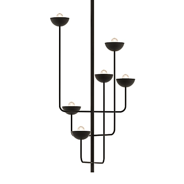 Modern Geometric Chandelier 3D model image 1 