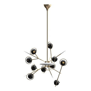  Vintage Oscar Torlasco Lamp 3D model image 1 