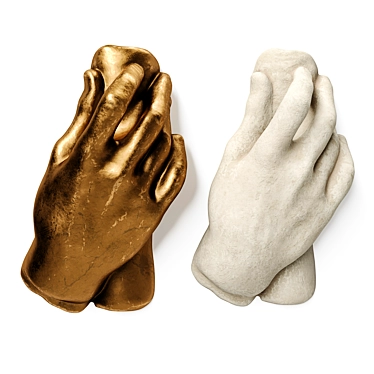 Sculpted Hand Wall Art 3D model image 1 