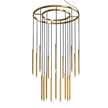 Grok Candle Chandelier 3D model image 1 