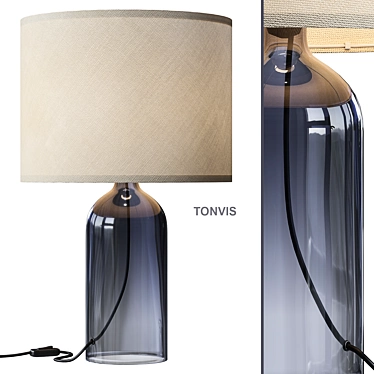 TONVIS Modern Glass Table Lamp 3D model image 1 