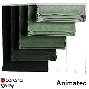 Roman blind animated