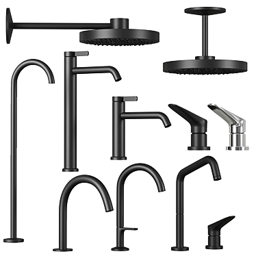 Axor One Faucet and Shower Set 3D model image 1 