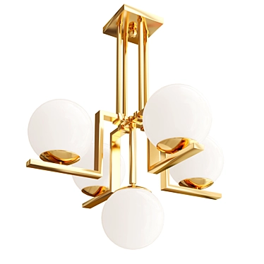 Elegance Illuminated: Tanner Chandelier 3D model image 1 