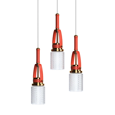 Elegant CHARA LED Ceiling Lamp 3D model image 1 