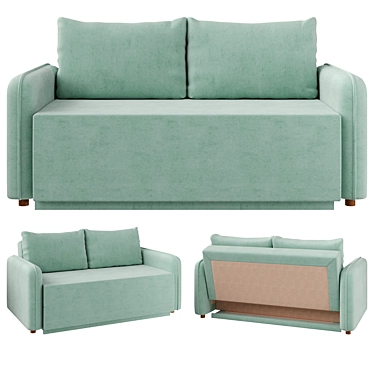 Stylish Xanthi Sofa: Perfect for Any Space 3D model image 1 