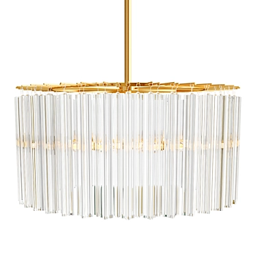 Elegant Nessa Chandelier by Arteriors 3D model image 1 