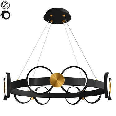 Sleek Benedikta Pendant Light 3D model image 1 