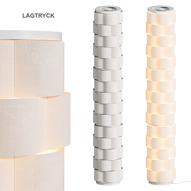 Sleek LED Floor Lamp 3D model image 1 