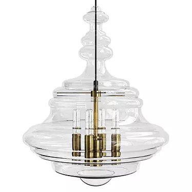 Elegant Washington Pendant Light 3D model image 1 